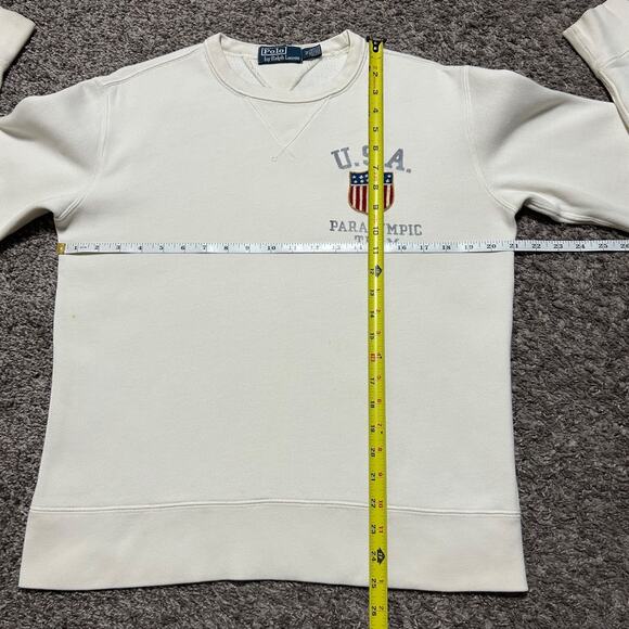 Vintage Polo Ralph Lauren Sweatshirt Paralympic Team USA Crest Crewneck 90s - Picture 5 of 11